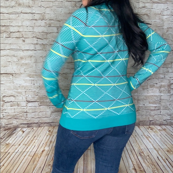 N Vo textured geometric colorful sweater sz S - Picture 7 of 7